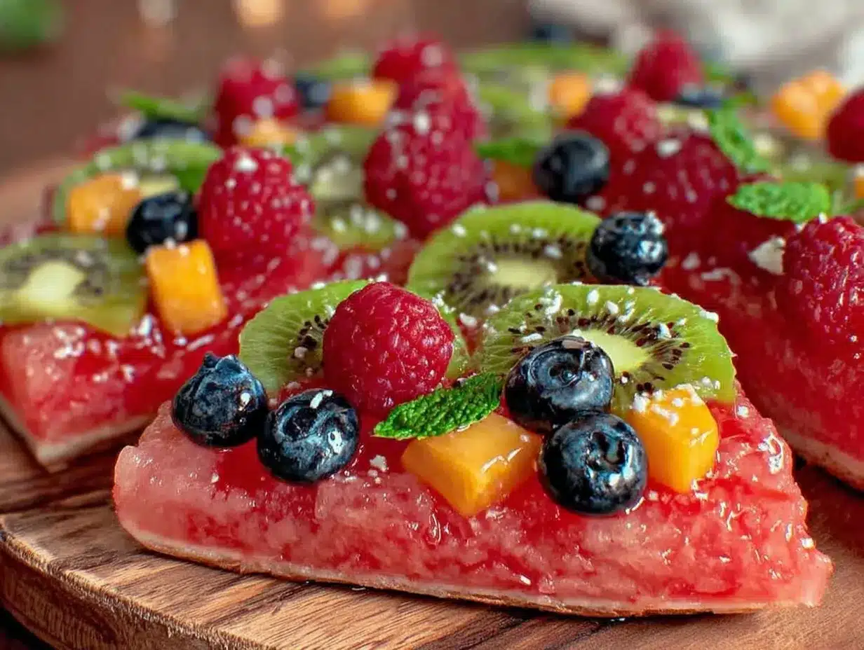 fresh watermelon pizza recipe preparation steps