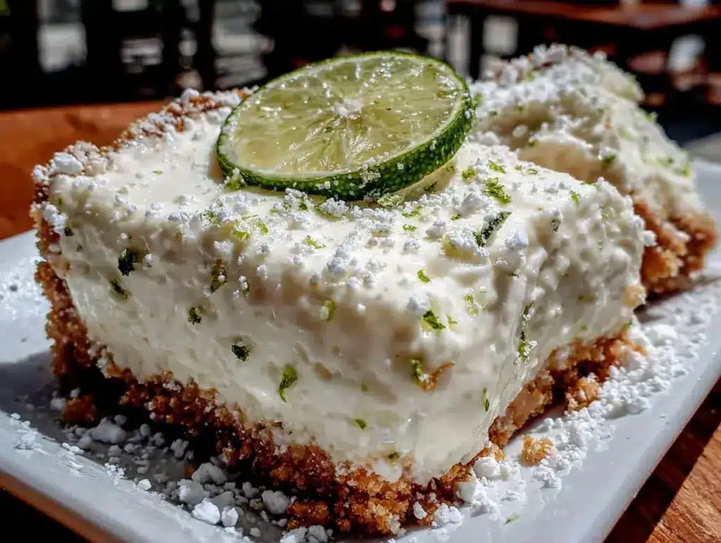 frozen key lime pie bars - featured image