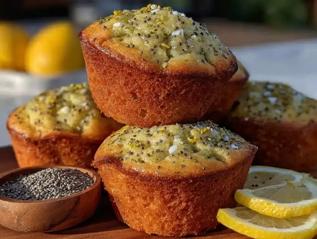 gluten-free lemon poppy seed muffins - featured image