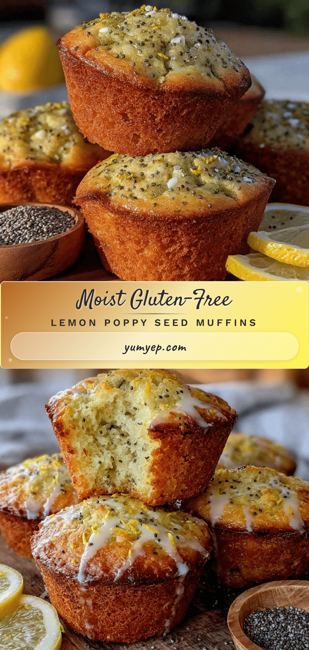 gluten-free lemon poppy seed muffins recipe