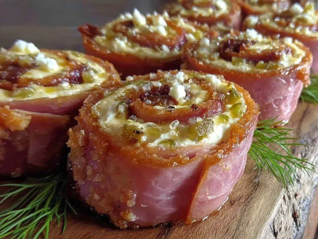 ham and pickle pinwheels - featured image