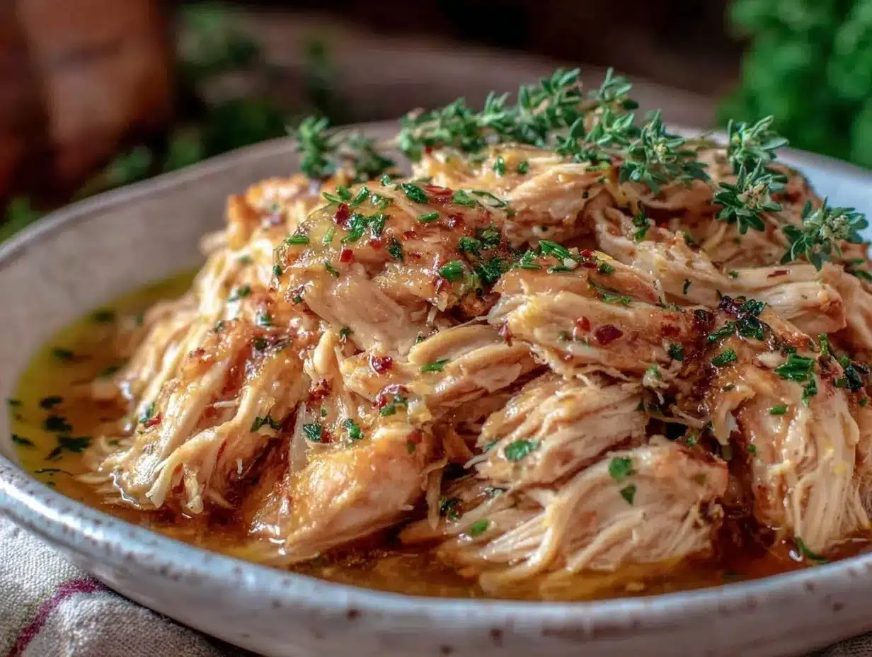 instant pot frozen chicken breast shredded recipe preparation steps