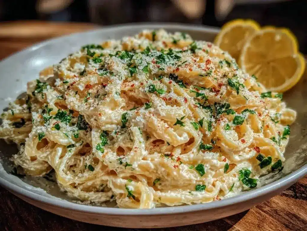 instant pot lemon ricotta pasta - featured image