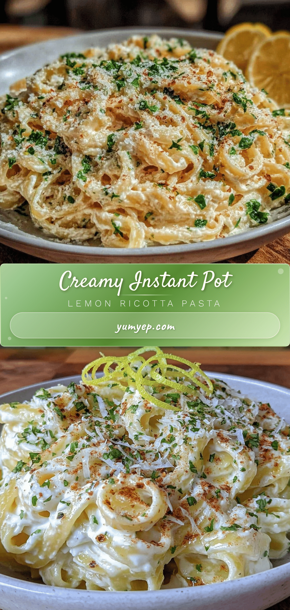 instant pot lemon ricotta pasta recipe