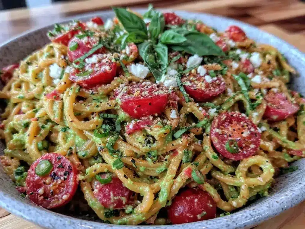 keto pasta salad - featured image