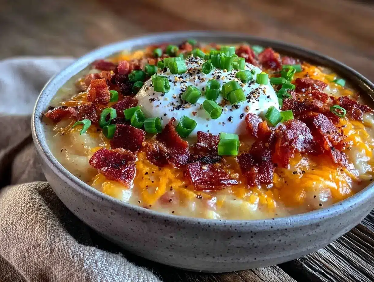 loaded baked potato soup preparation steps