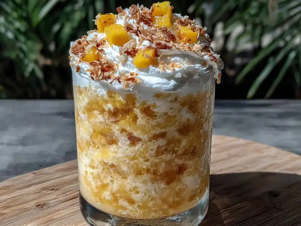 mango coconut slushie - featured image