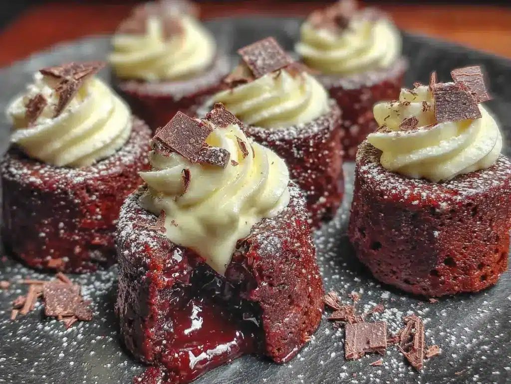 mini guinness chocolate lava cakes - featured image