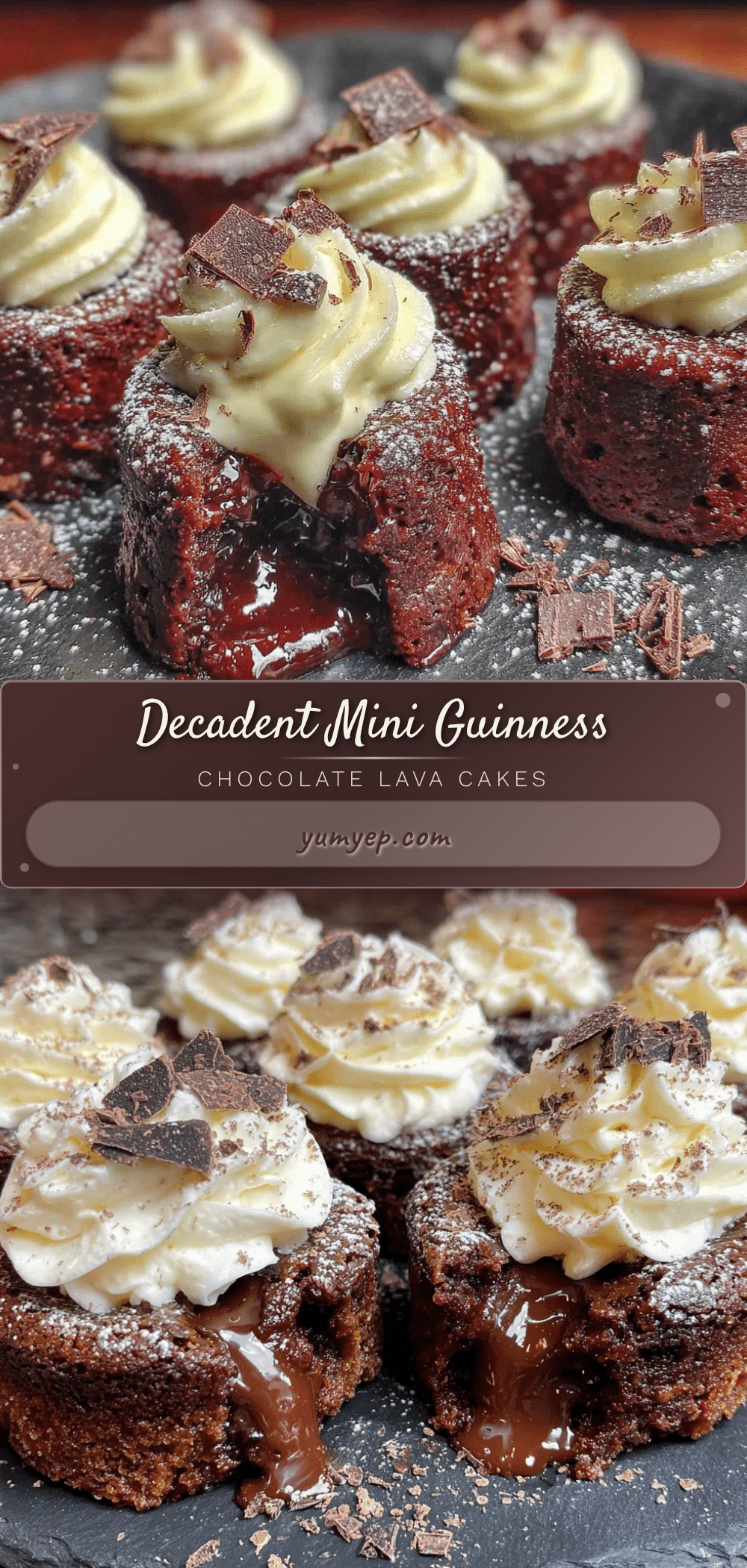 mini guinness chocolate lava cakes recipe