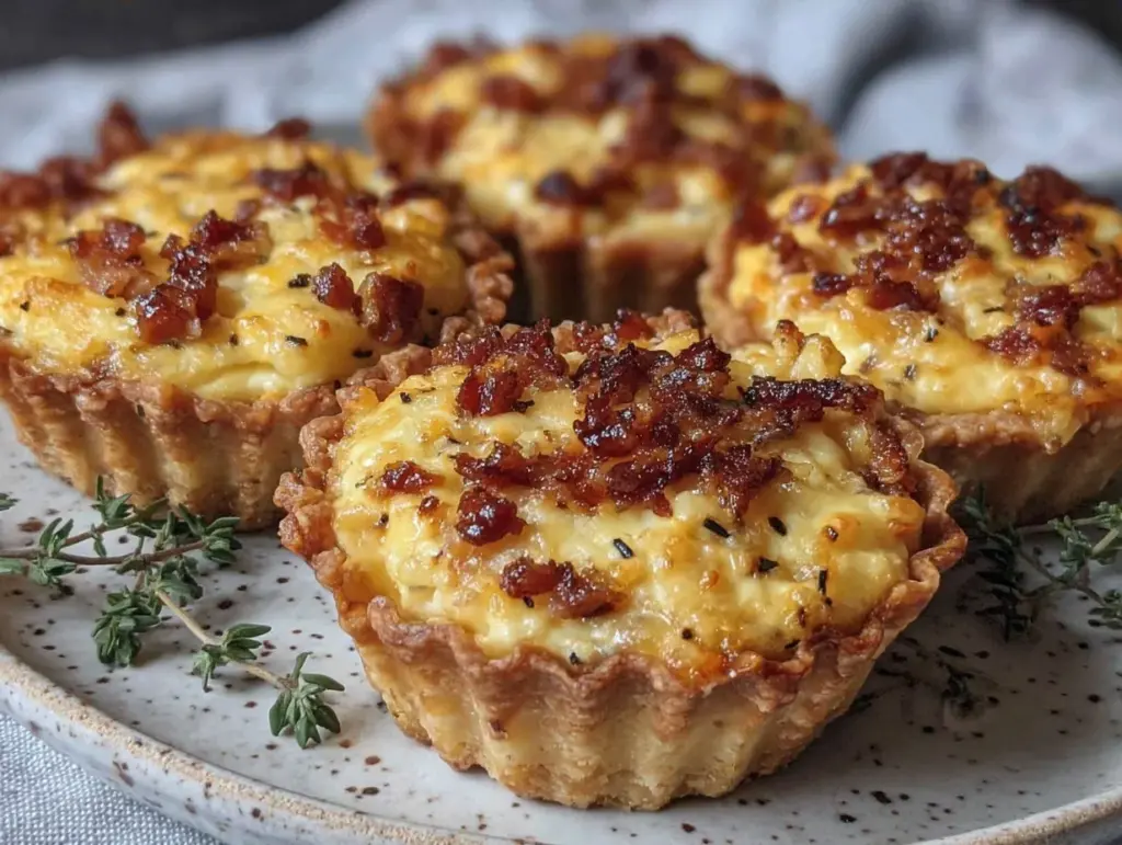 mini quiche lorraine cups - featured image