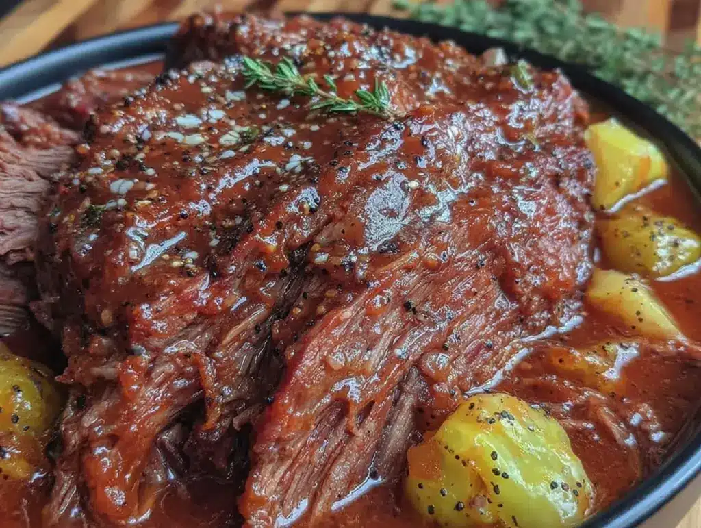 Mississippi Pot Roast Crockpot Recipe - featured image