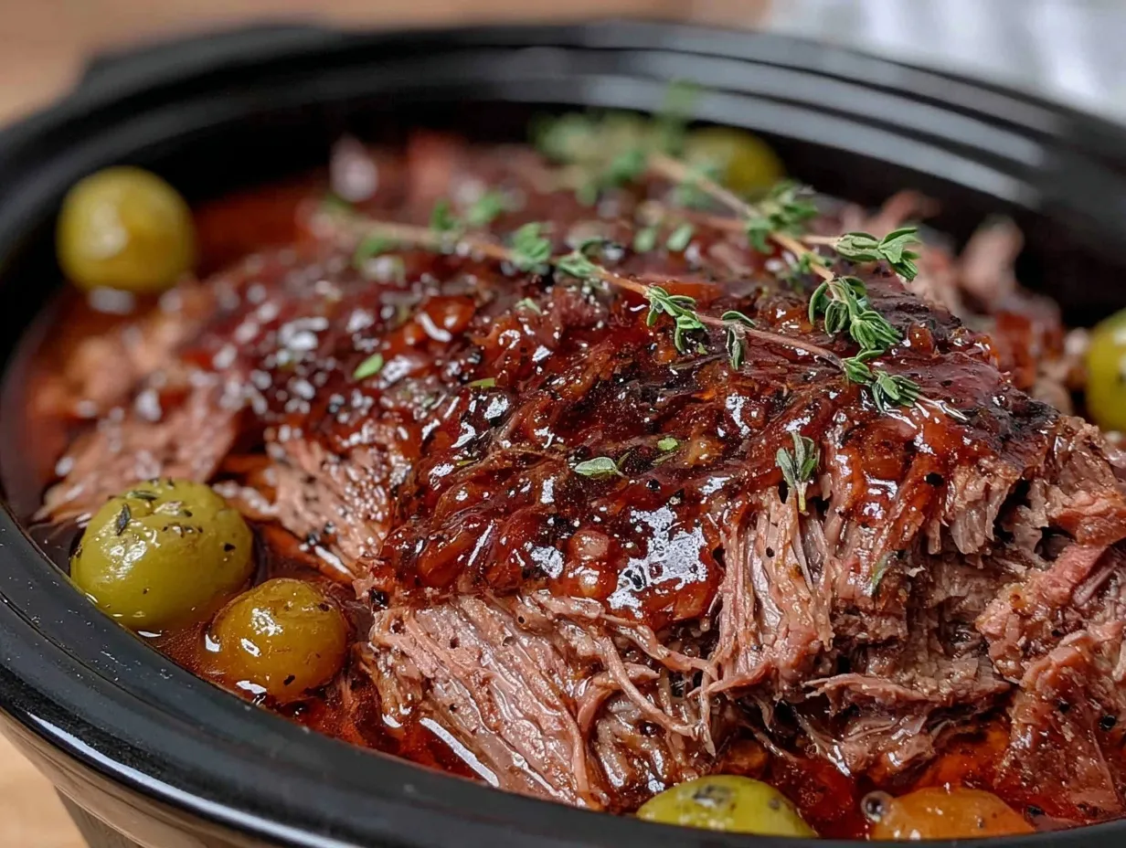 Mississippi Pot Roast Crockpot Recipe preparation steps