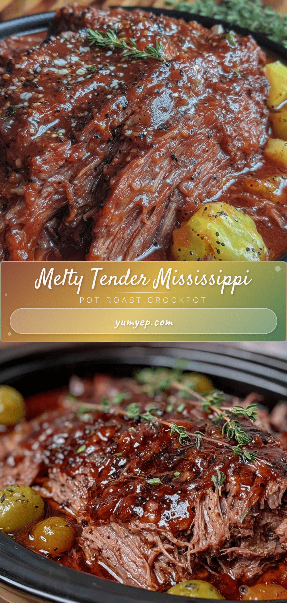 Mississippi Pot Roast Crockpot Recipe recipe