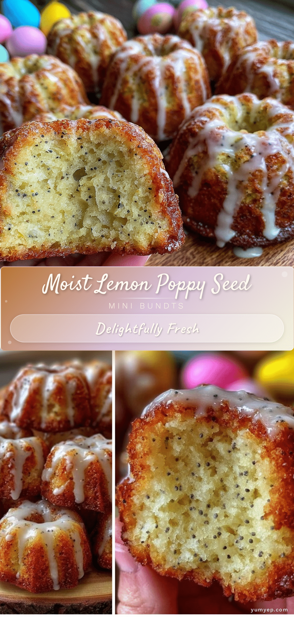 moist lemon poppy seed mini bundt cakes recipe