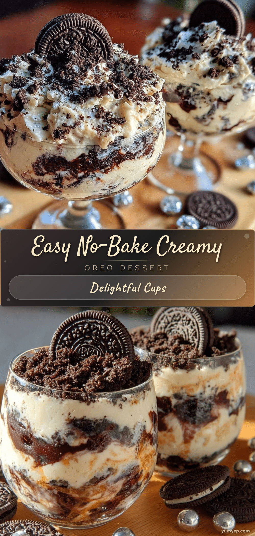 no bake oreo dessert cups recipe