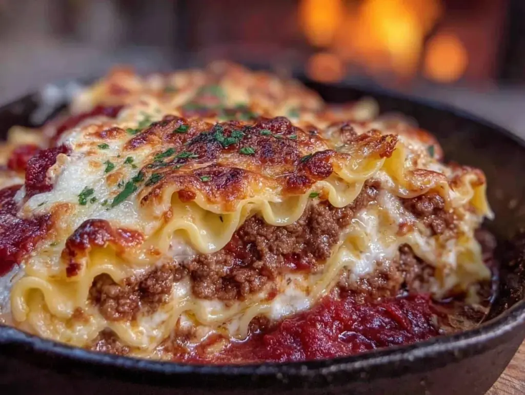 no-boil dutch oven lasagna - featured image