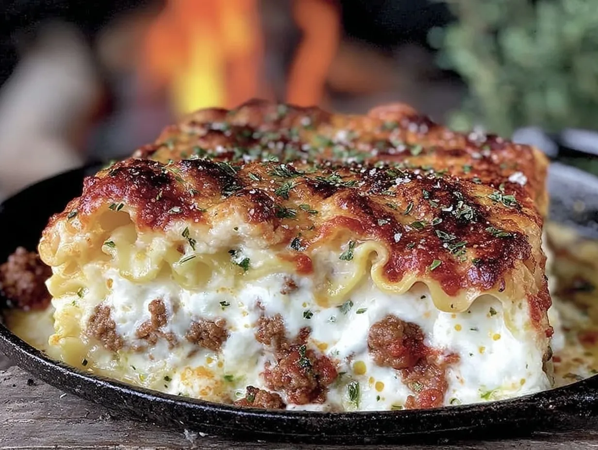 no-boil dutch oven lasagna preparation steps