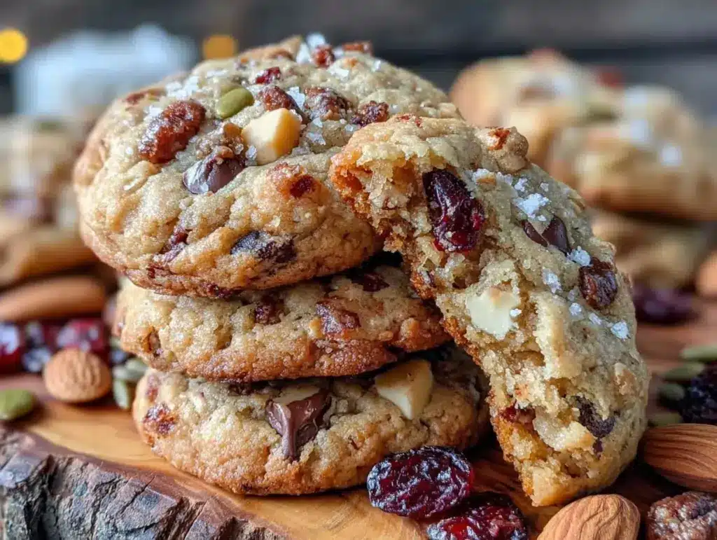 no-refrigeration trail mix cookies - featured image