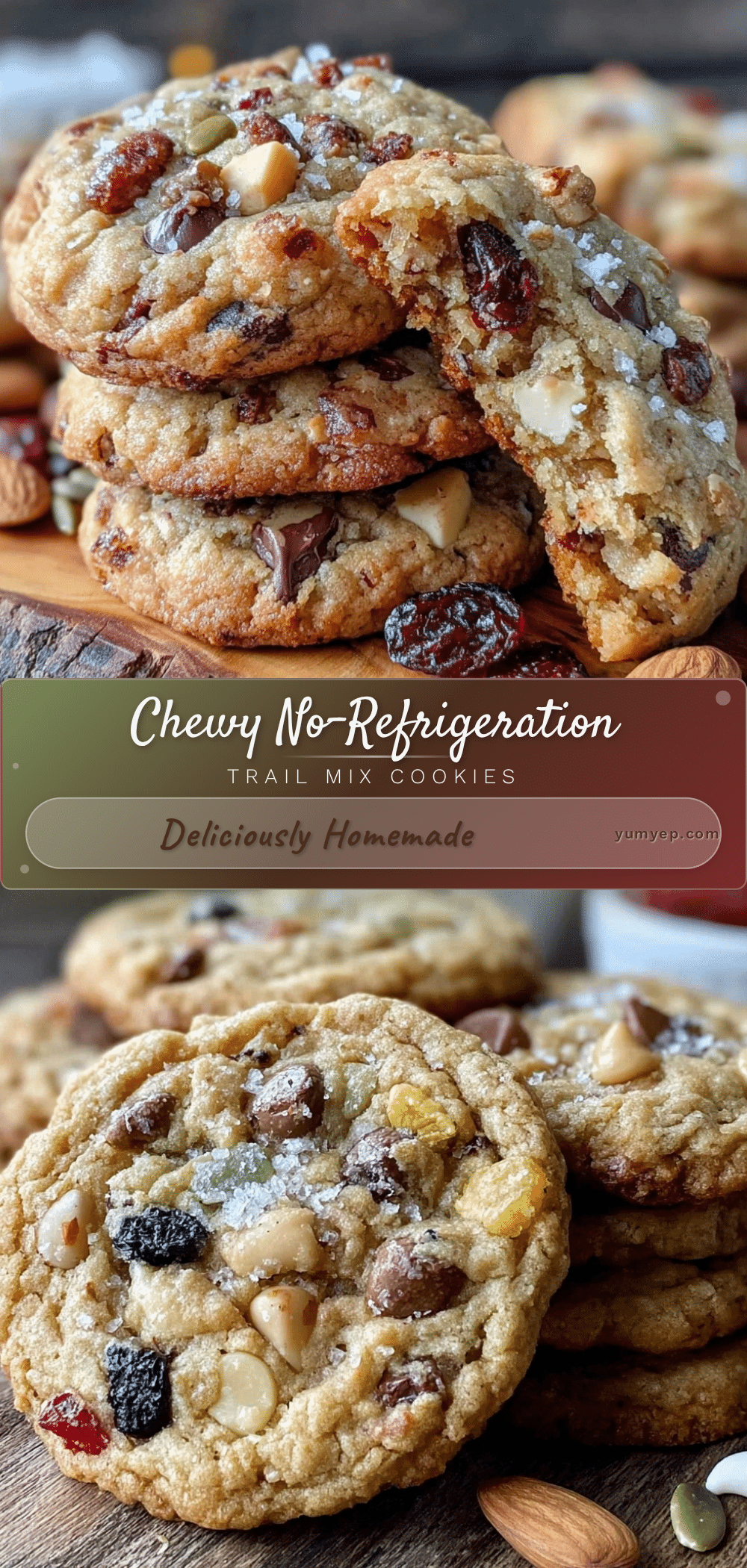 no-refrigeration trail mix cookies recipe