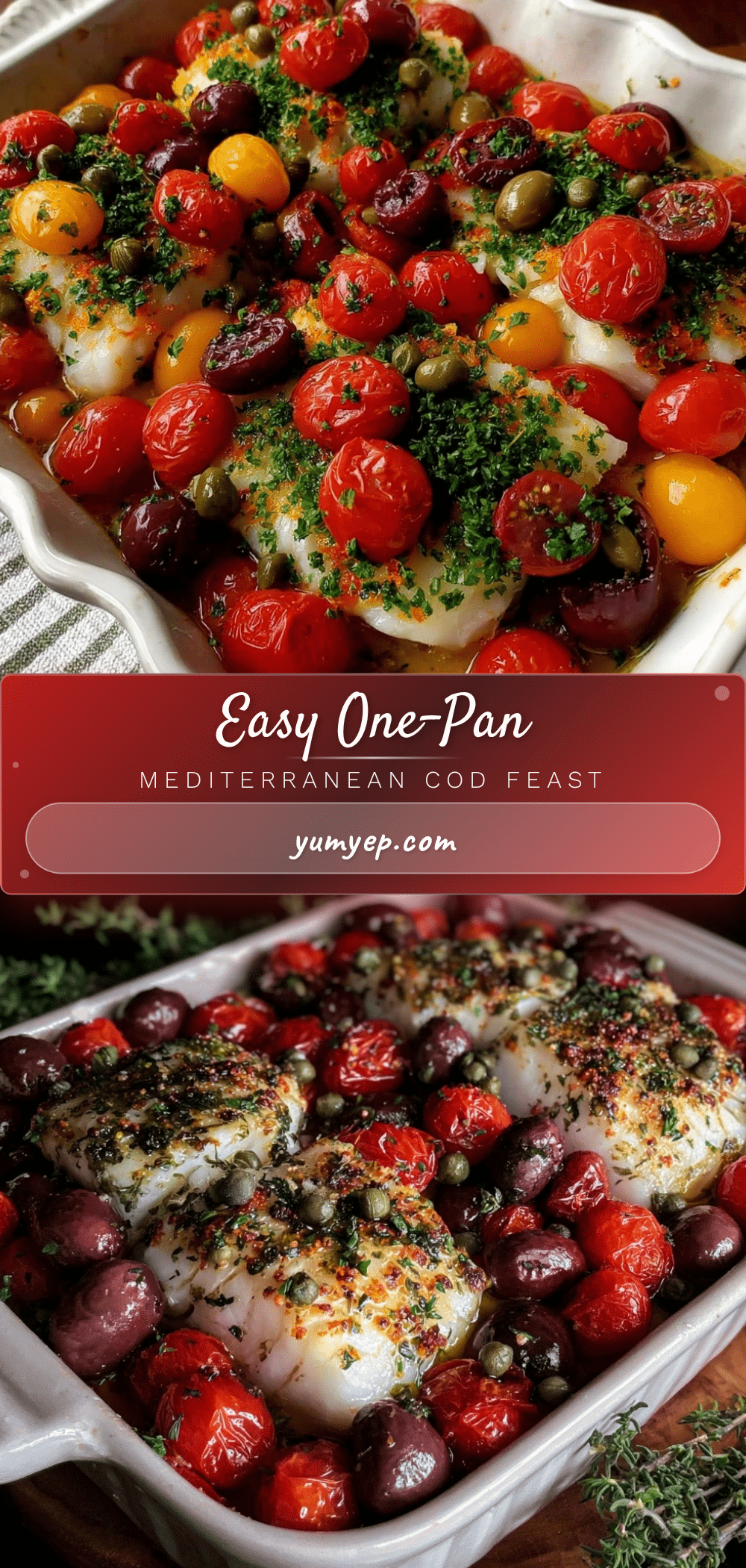 one-pan mediterranean cod recipe