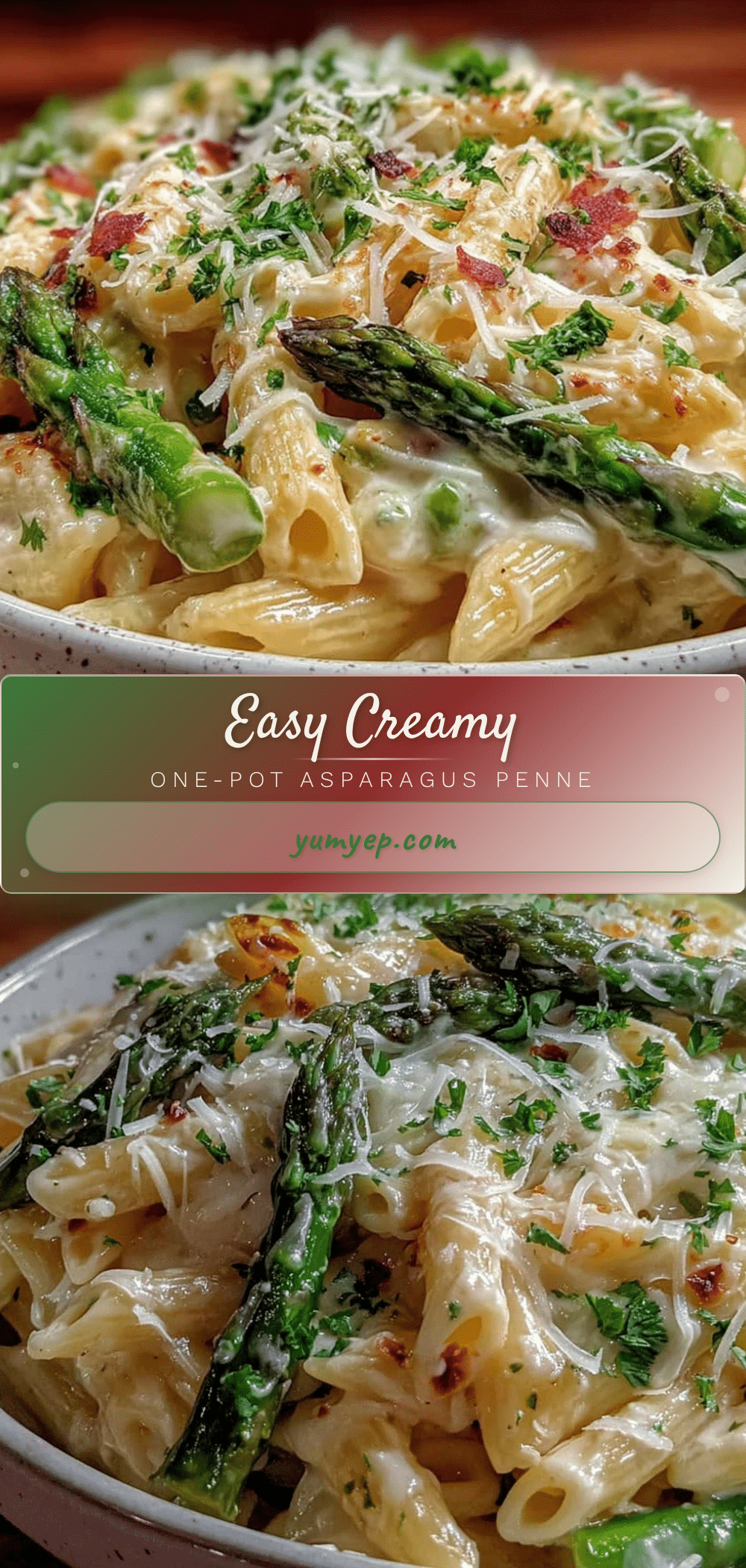 one-pot creamy asparagus penne recipe