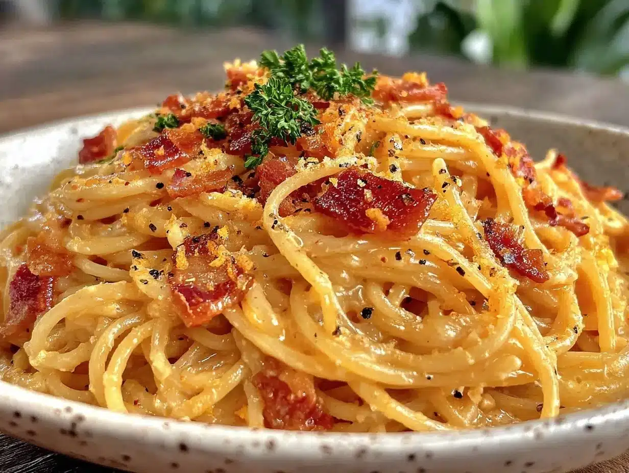 one-pot spaghetti carbonara preparation steps