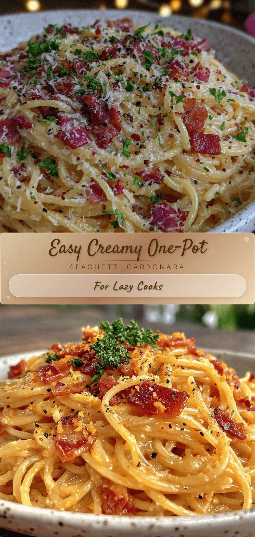 one-pot spaghetti carbonara recipe