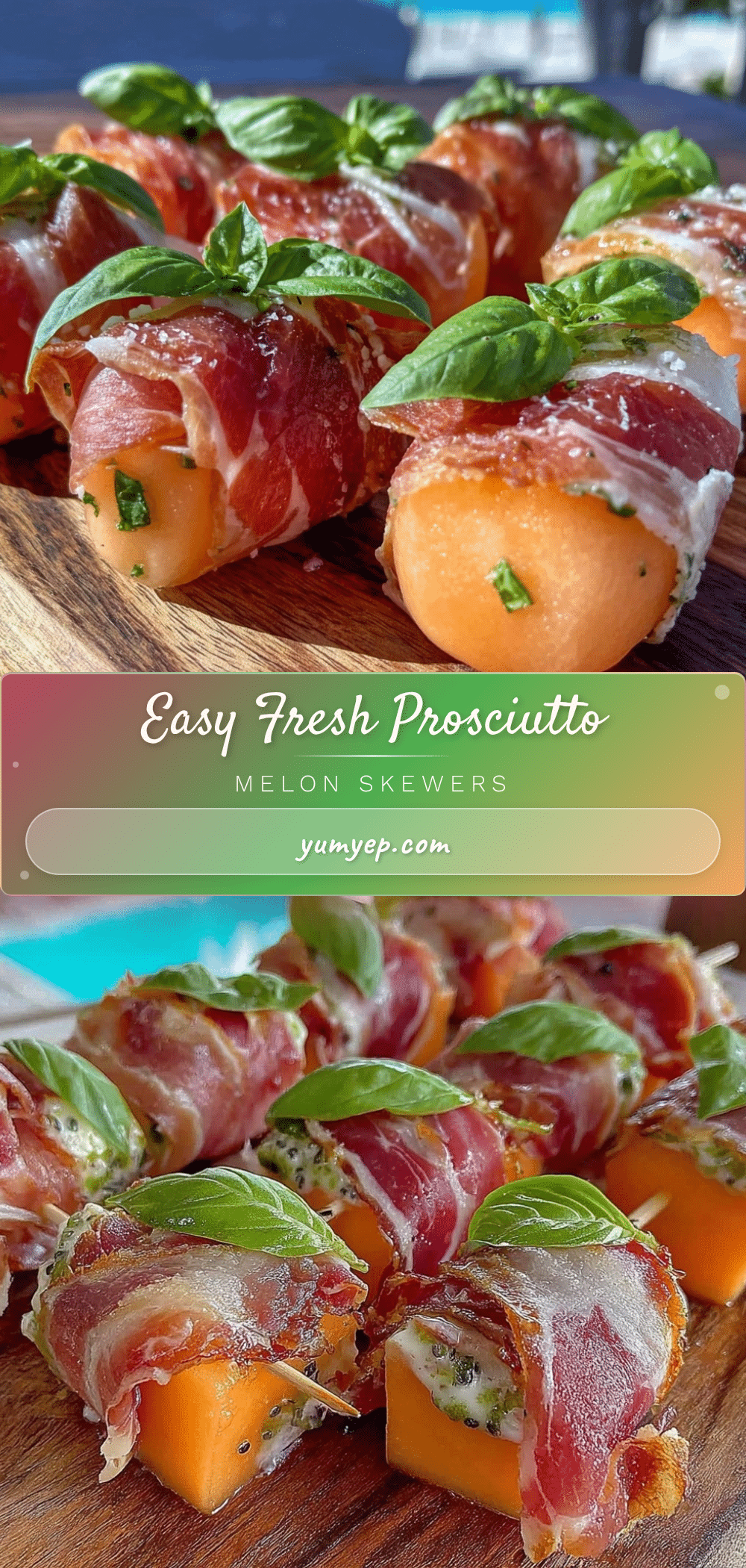 prosciutto wrapped melon skewers recipe