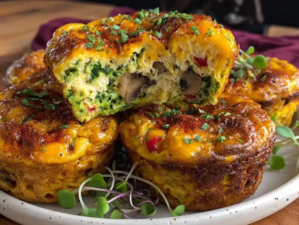 protein-packed veggie egg muffins - featured image