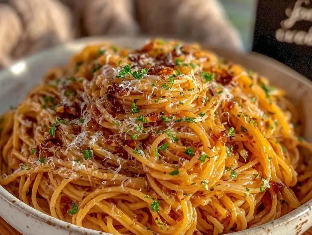 quick brown butter garlic pasta - featured image