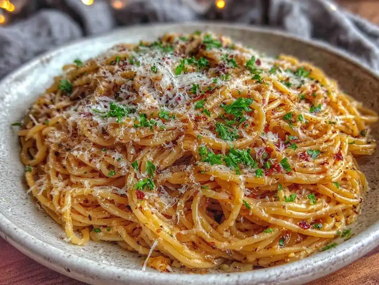 quick brown butter garlic pasta preparation steps