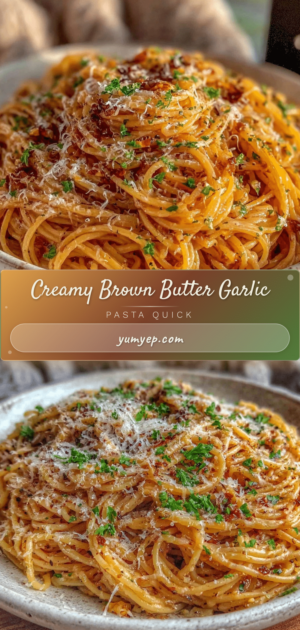 quick brown butter garlic pasta recipe
