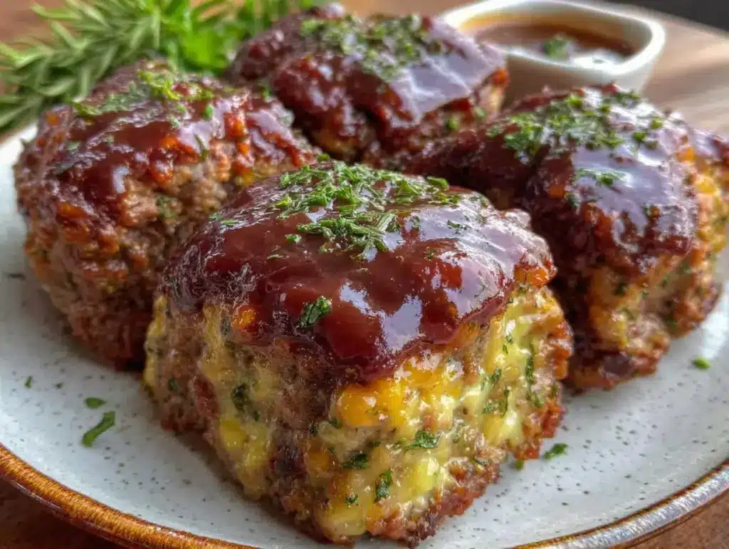 quick juicy mini meatloaves - featured image
