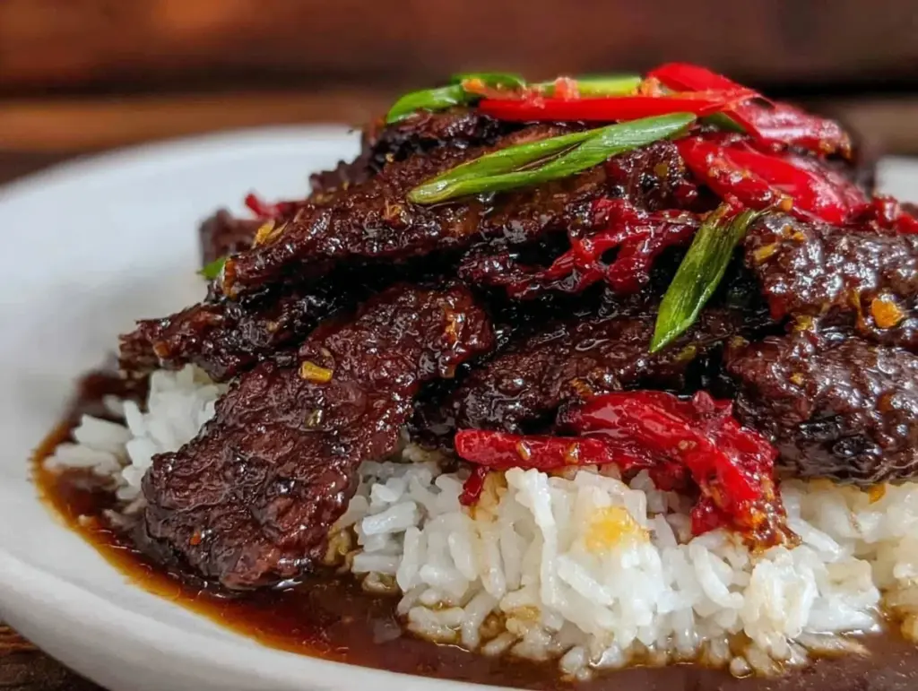 quick Mongolian beef recipe - featured image
