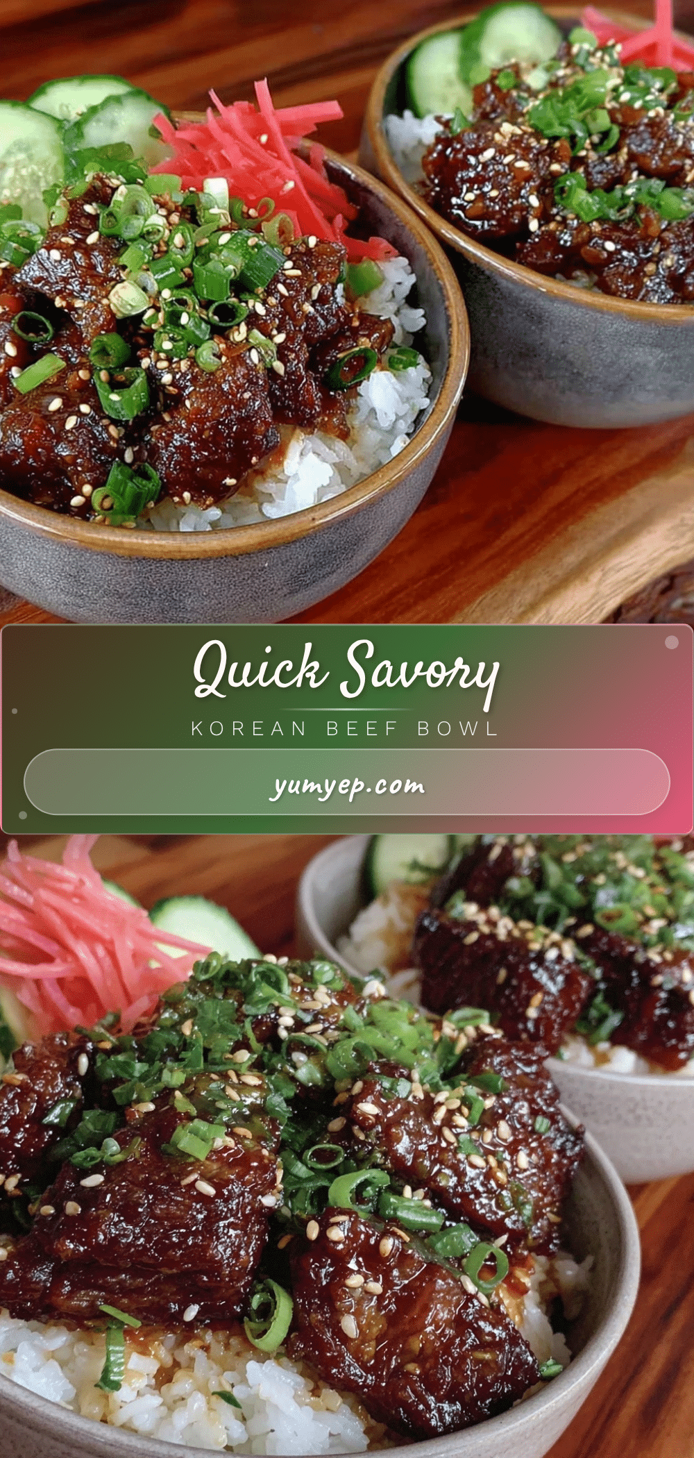 quick savory korean beef bowl recipe