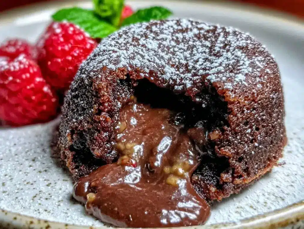 quick single serving chocolate lava cake - featured image