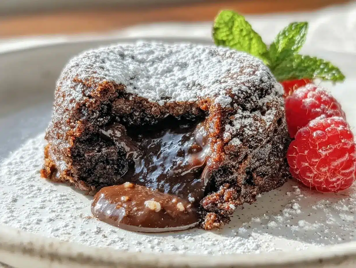 quick single serving chocolate lava cake preparation steps