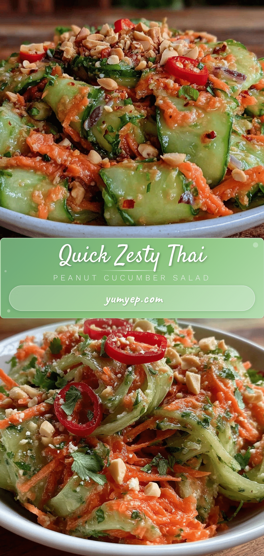 Quick Thai Peanut Cucumber Salad recipe