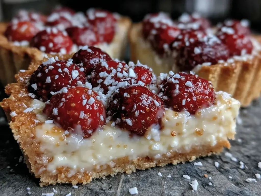 raspberry white chocolate brunch tart - featured image
