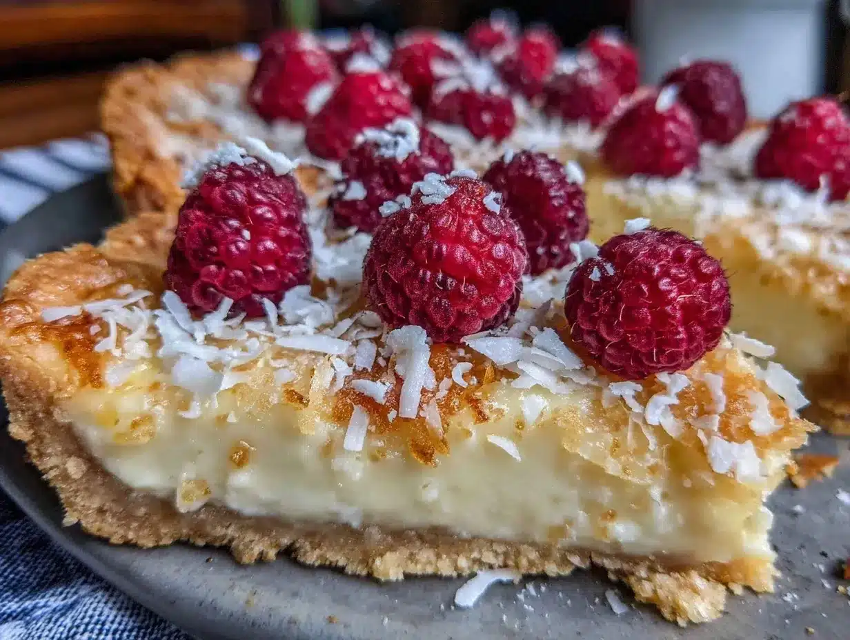 raspberry white chocolate brunch tart preparation steps