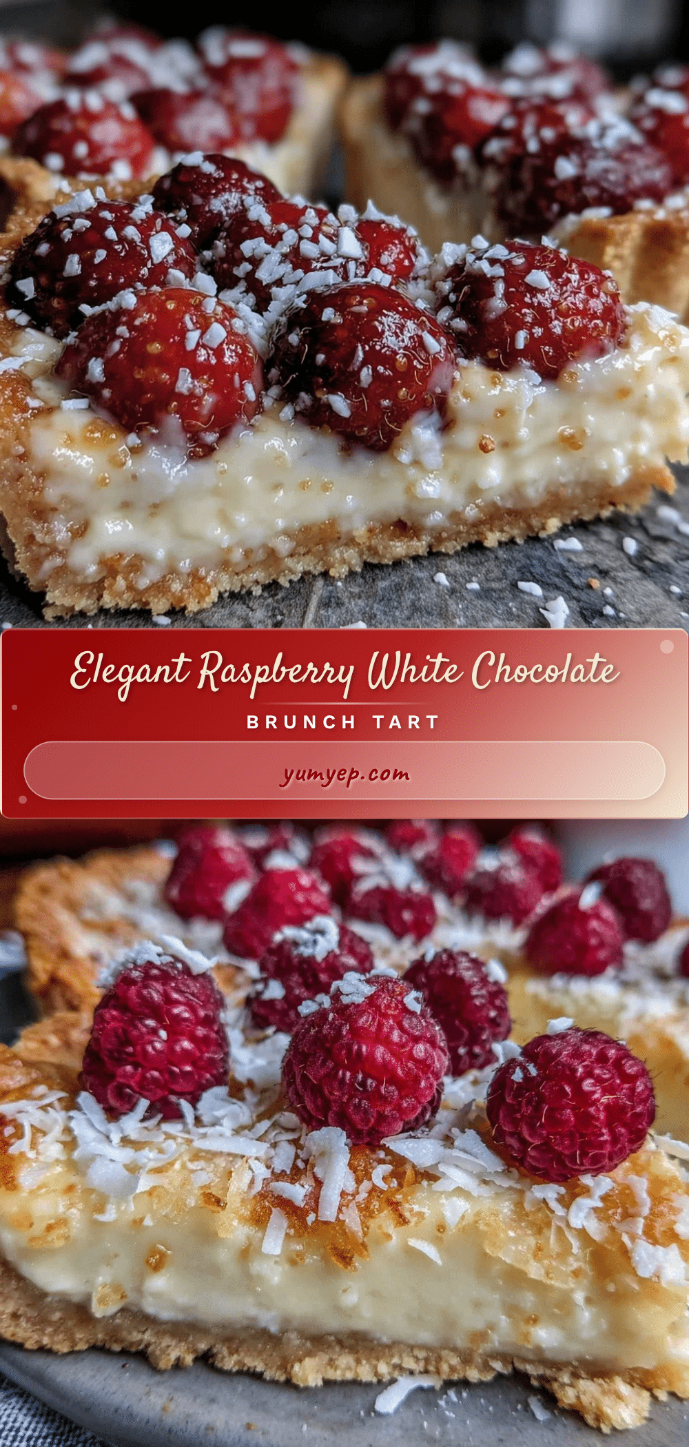 raspberry white chocolate brunch tart recipe
