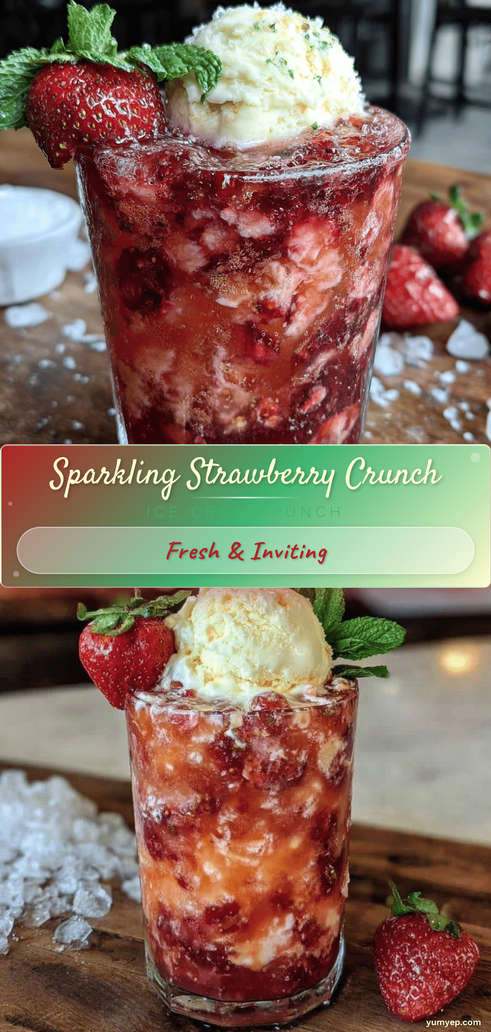 Refreshing Strawberry Crunch Punch recipe