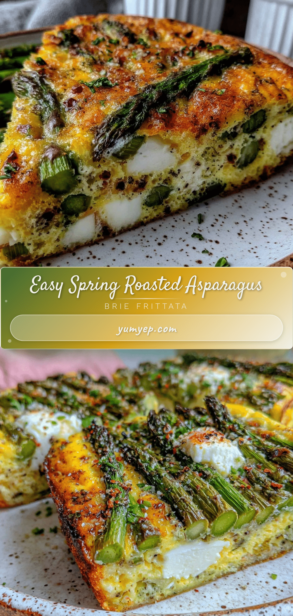 roasted asparagus and brie frittata recipe