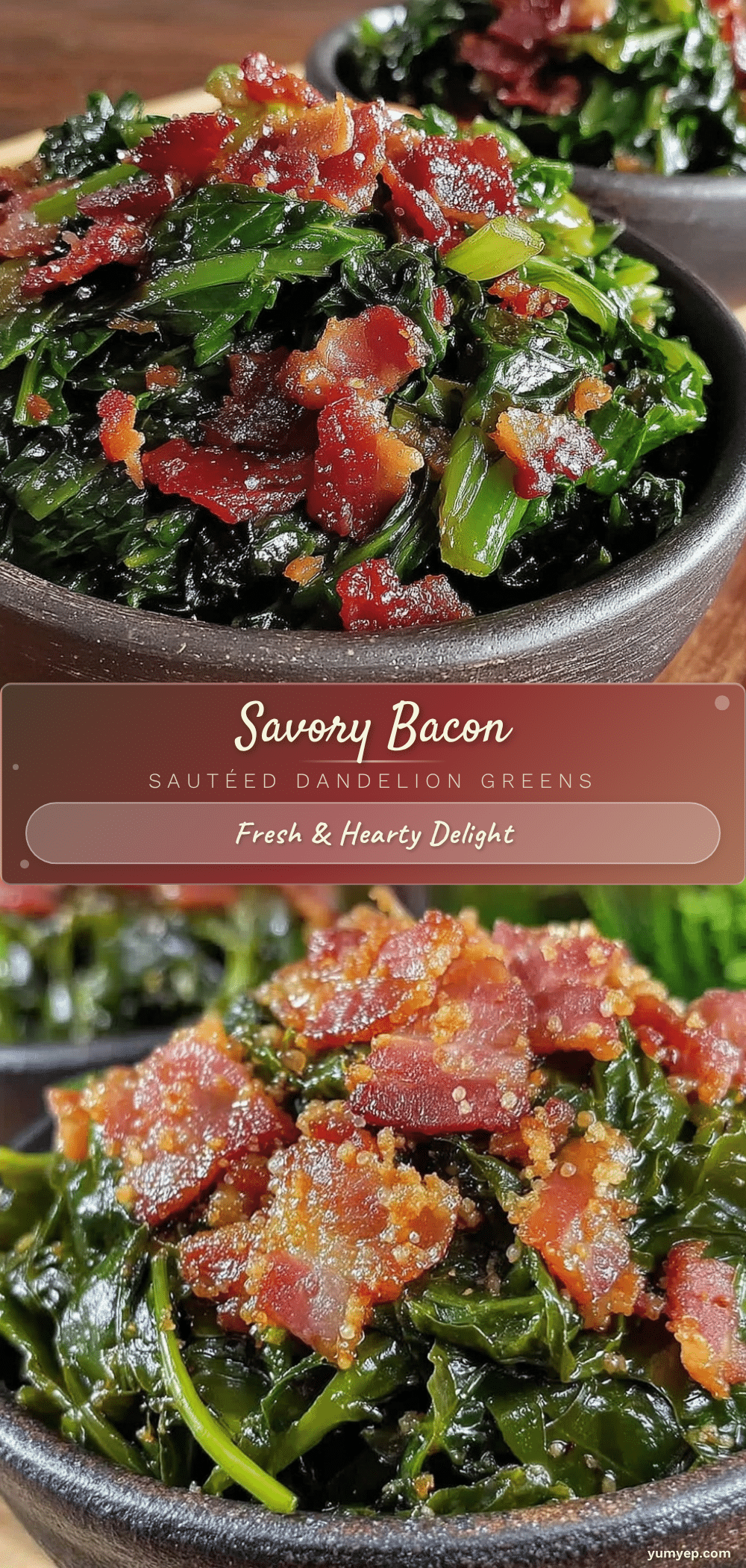 sautéed dandelion greens with bacon recipe