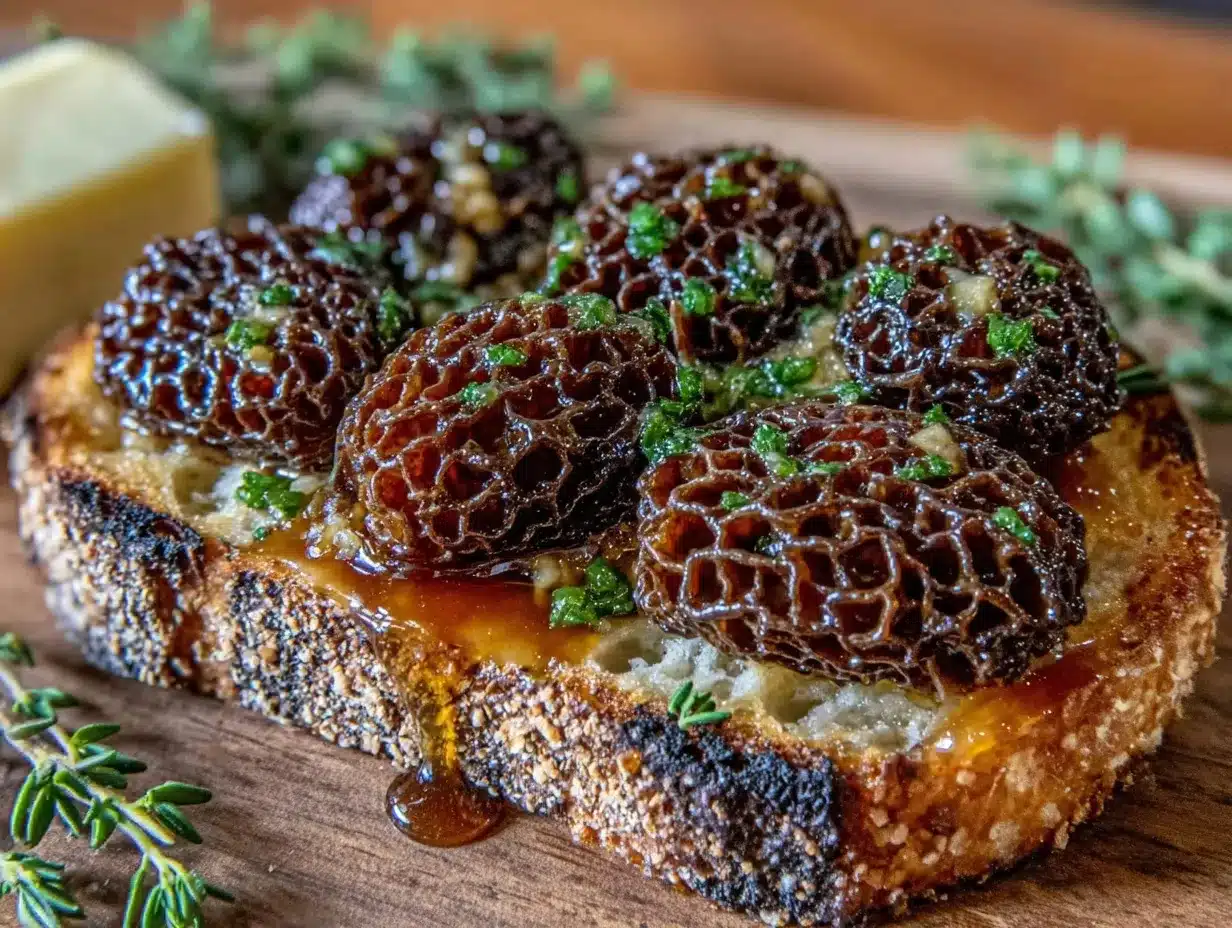 sautéed morel mushrooms brown butter garlic toast preparation steps