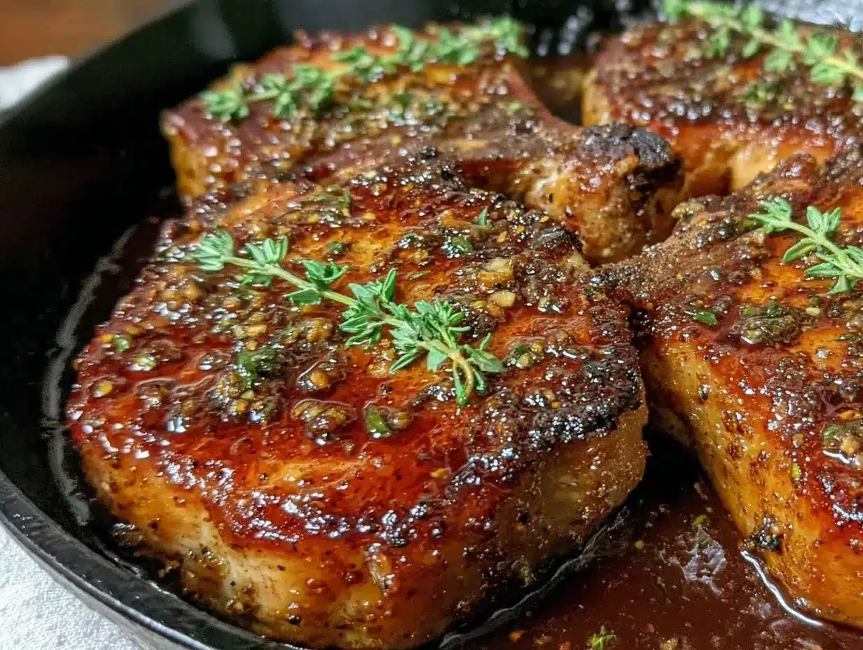 savory honey garlic pork chops preparation steps