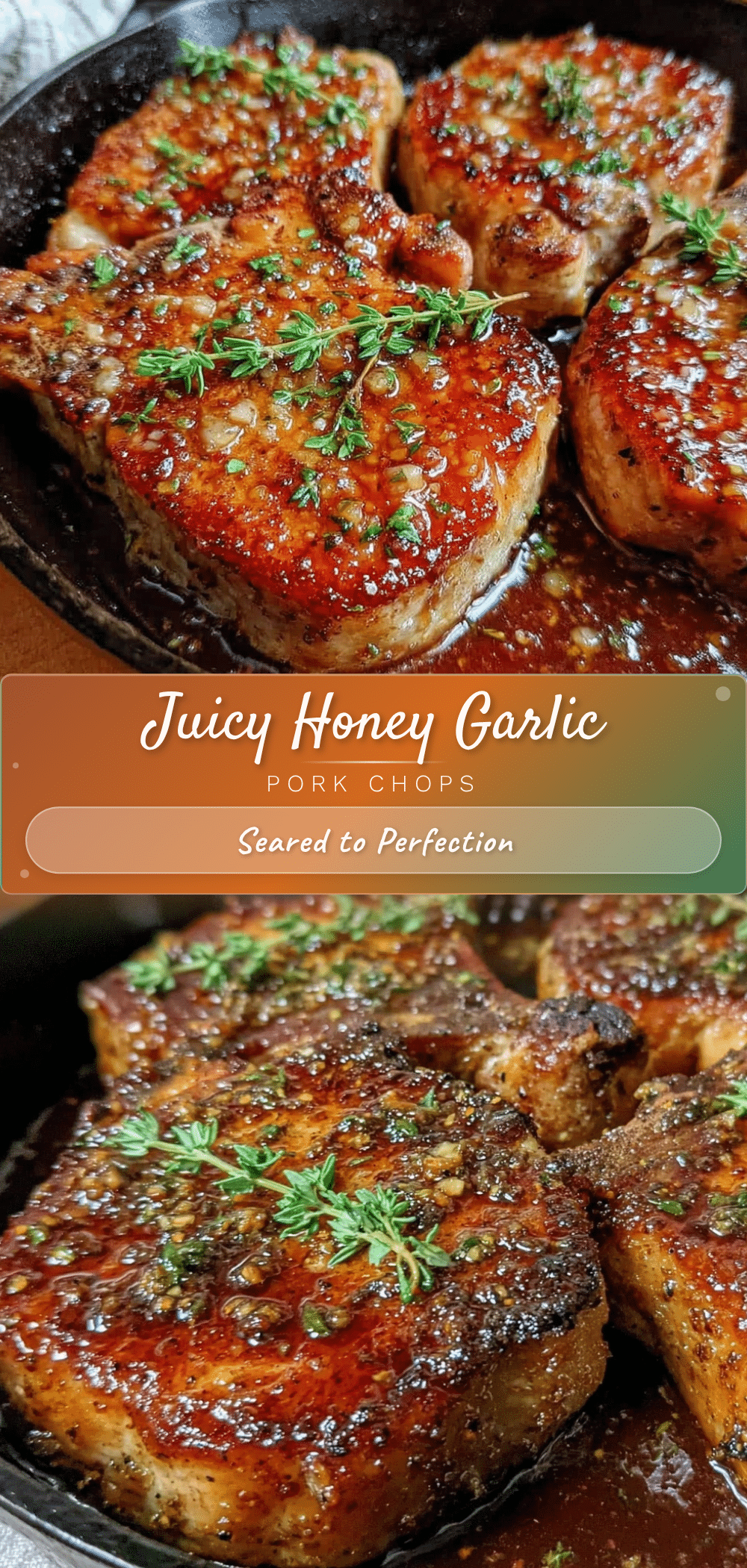 savory honey garlic pork chops recipe