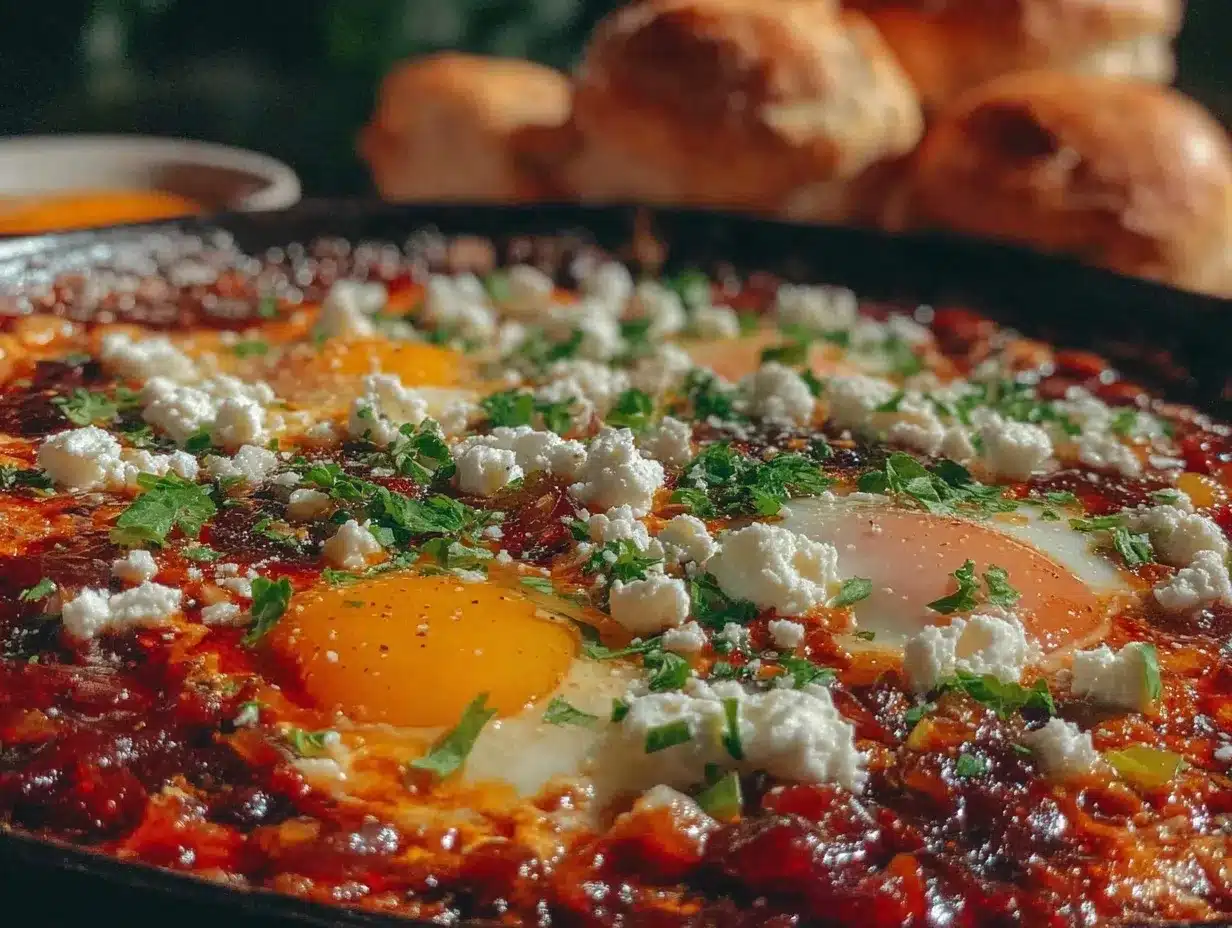 sheet pan shakshuka preparation steps