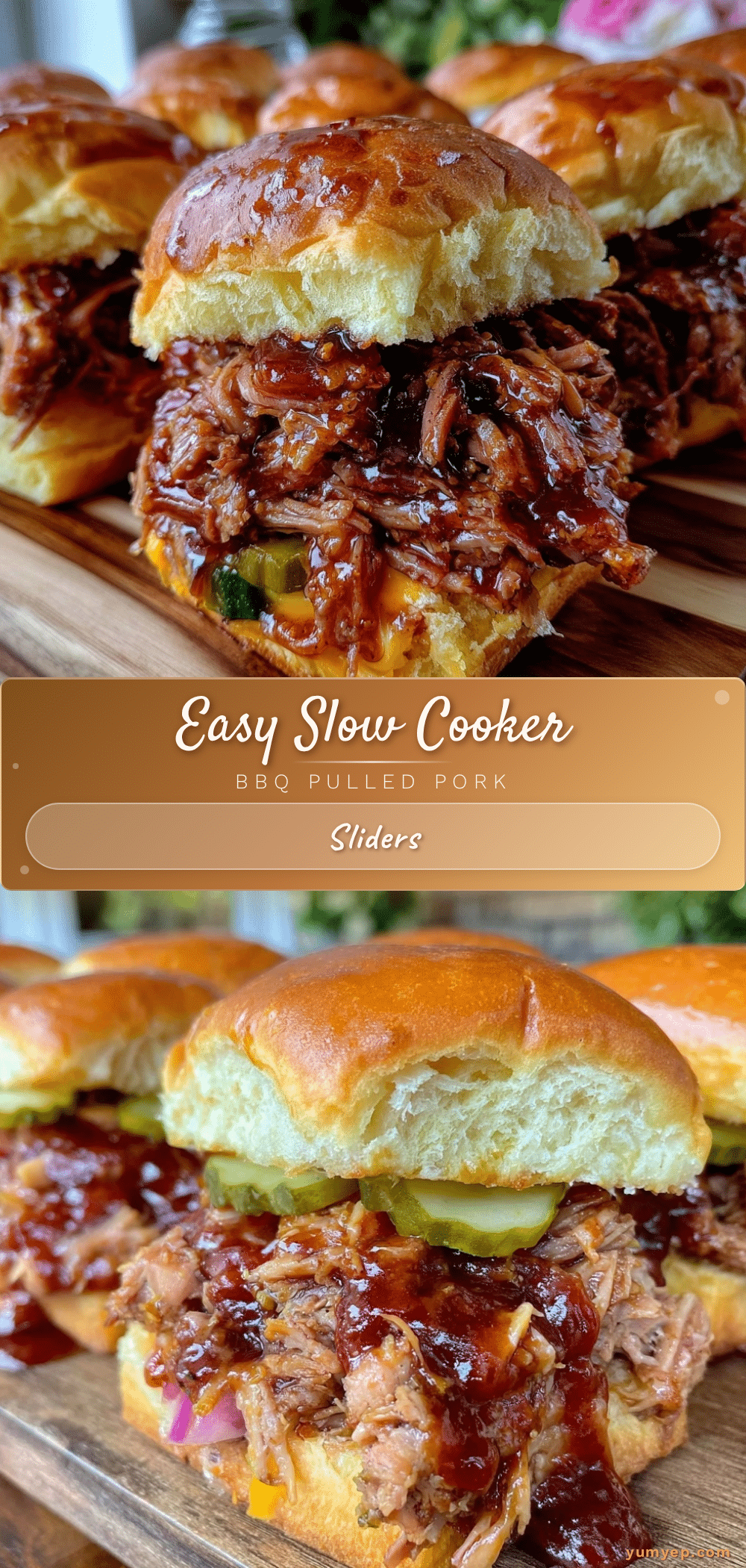 slow cooker BBQ pulled pork sliders recipe