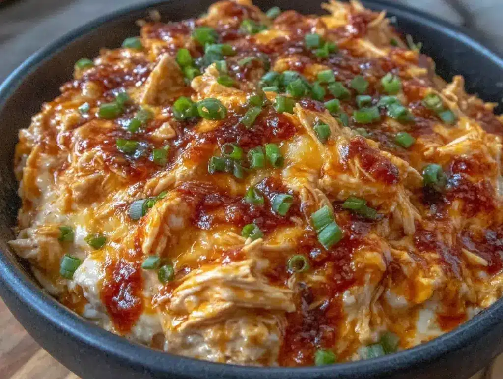 slow cooker buffalo chicken dip - featured image